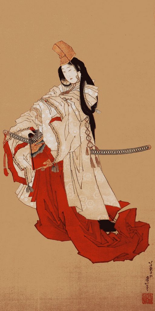 Hokusai: Danzatrice di shirabyoshi.